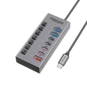 موزع USB-C جيجا هب 7 في 1 بسرعة 10Gbps وشحن 20W من PROMATE product image