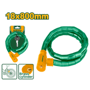 قفل دراجة JADEVER ثعبان 18x800mm مقاوم للعبث مع اسطوانة نحاسية معززة product image