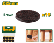 عازل ارجل الاثاث قياس 22mm بني – 16 قطعة من جادايفر JADEVER product image