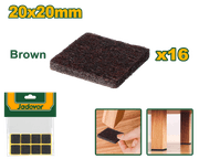 عازل ارجل الاثاث لون اسود من16 قطعة 20x20 مم من جادايفر JADEVER product image