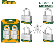 طقم أقفال ماستر مقاس 50 ملم، 4 قطع من جادايفر Jadever product image
