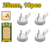 JADEVER 10pcs ABS Hardwall Picture Hangers – 25mm (JDPHK1K00) product image