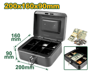 صندوق نقدي JADEVER 5 حجرات 20x16x9 سم سعة 2.9 لتر لحماية الفواتير والمقتنيات product image