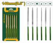 JADEVER 6PCs Mini File Set – 140mm Length, 3mm Shaft, with Plastic-Coated Handles (JDSF1606) product image