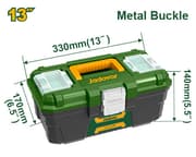 صندوق أدوات بلاستيكي 13 بوصة Jadever مع مقبض قوي وثلاثة مناطق تخزين من Jadever product image