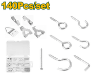 طقم براغي وعلاقات وحمالات براويز 140قطعة من جادايفر product image