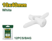 حقيبة بلاستيكية بيضاء 10x40 مم من Jadever، 12 قطعة، جودة عالية product image