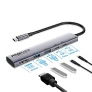 موزع USB-C متعدد الوظائف لينك هاب 5X بدقة 4K وشحن 100 واط من PROMATE product image