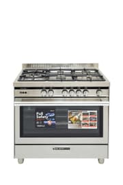 Glem Gas Specialista ST Professional 90cm Stainless Steel Freestanding Gas Cooker with 5 Burners 106L Oven Fan AirFryer Full Safety - ST9644RIFS AF product image
