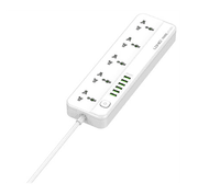 وصلة كهرباء ينفيرسال 5 مخارج مع 6 مخارج شحن USB من لدينيو LDNIO product image