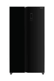 SHARP 655L Side-by-Side No Frost Refrigerator with Inverter A++ Energy Rating Black Glass Doors - SJ-X655-BK3 product image