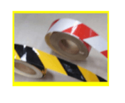 شريط تحذيري عاكس أحمر / أصفر 2" بطول 45.7 متر product image