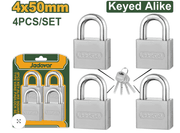 طقم أقفال ماستر 454، 40 ملم، 4 قطع من جادفير Jadever product image