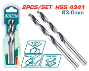 مجموعة مثقاب HSS TOTAL 2 القطع 3 مم مع تصميم دقيق لتحمل فائق product image