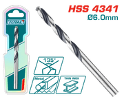 بت حفر TOTAL 4341 HSS 6 مم عالي السرعة لمواد متعددة مع تصميم دقيق product image