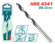 ريشة حديد عالي الجودة HSS بقطر 8 مم من توتال TOTAL product image