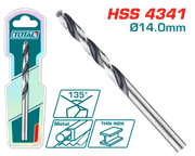 بت حفر HSS TOTAL 4341 قطر 14مم مع تصميم طرف مثقوب وعبوة مزدوجة product image