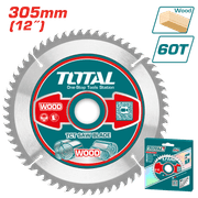 طارة منشار دائري من التنجستن كاربايد 305 مم | 12 انش - 60 سنًا لقطع الخشب من توتال product image