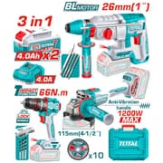Total TCKLI202598 3 Pcs Cordless combo kit product image