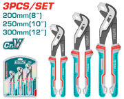طقم لكماك مضخات 3 قطع كروم فانيا مع مقبض مريح TPR لمهام السباكة product image