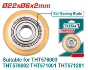 شفرة قطع البلاط TOTAL Ø22xØ6x2mm كربيد تنجستن مع محمل كروي product image