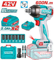 Total TIWLI42602 Drill Box 42V 600Nm with 2 Batteries product image