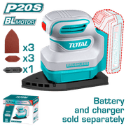 حفافة مثلثة شحن 20 فولت Total TPSLI2024 بمحرك بدون فحم وسرعة 12000 دورة في الدقيقة product image