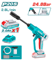 TOTAL Cordless Pressure Washer 24.8Bar | 20V (TPWLI20362) product image