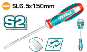 مفك عادي 6.5*125 ملم مع رأس مشقوق تصميم مريح ومغناطيسي سهل الاستخدام product image