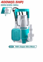 مضخة غاطسة بلاستيك 400 واط 1" 8 متر من Total product image