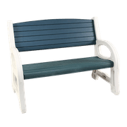 مقعد حديقة بلاستيكي مقاوم للماء 122x67x92 سم بعمر طويل و تصميم خارجي ممتاز product image