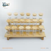 طقم بهارات دائري فاخر، 18 مرتبان زجاجي من نيرمين product image