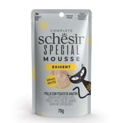 SCHESIR موس ناعم للقطط الانتقائية دجاج وكبد بط 12X70G-N للقطط product image