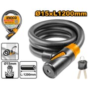 قفل دراجة انكو 15x1200 مم بمفاتيح موديل DBK151201 product image