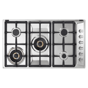 طباخ غاز البا 90 سم بلت ان ستانليس ستيل مناصب سكب سميكة وعين نحاس وسطية product image