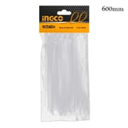 ربطات كابلات انكو 600 مم نايلون 66 أبيض 100 قطعة product image