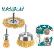 طقم فراشي دريل 3 قطع من توتال product image