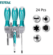 طقم مفكات مع راسيات 24 قطعة من TOTAL product image