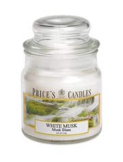 شمعة معطرة متوسطة بمرطبان وغطاء من Price's - المسك الأبيض product image