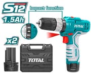دريل شحن مع شاكوش 12 فولت - Total product image