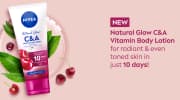 NIVEA Natural Glow C & A Vitamin Body Lotion 180ml product image