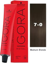 SCHWARZKOPF IGORA ROYAL 7-0 Medium Blonde Natural 60ml product image