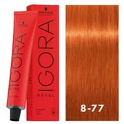 IGORA Royal 8-77 Light Blonde Copper Extra Permanent Hair Color 60g product image