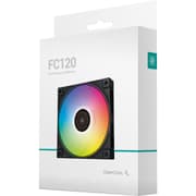 DeepCool FC120 120mm 1800RPM 61.91CFM FDB 5V-3Pin RGB 4-Pin PWM High Performance For Cases & CPU Coolers - Black product image