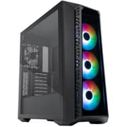 Cooler Master MasterBox 520 Tempered Glass Black Edition Tempered Glass Panel 3x ARGB Lighting Fans product image