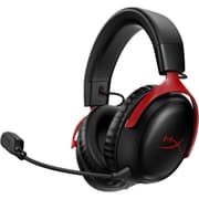 HyperX Cloud III Wireless 2.4GHz Wireless 53mm Angled Drivers Memory Foam Durable Frame 10mm Microphone up to 120-hour Battery For PC, PS5, PS4 - Black/Red product image