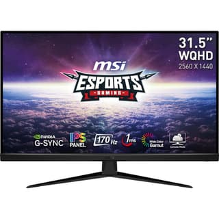 MSI G321Q 32" 2K HDR Ready IPS 170Hz 1ms Nvidia G-Sync Wide Color Gamut Perfectly support 120Hz For PS5 & Xbox S,X