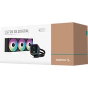 DeepCool LS720 SE Digital Edition Liquid Cooler 360mm Dual-Chamber Pump 3100RPM 300w TDP AIO Cooler Anti-Leak Tech ARGB - Black product image