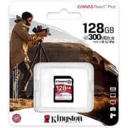 Kingston 128GB SDXC Canvas React Plus 300MB/s Read For UHS-II 4K/8K Professional Cinema Cameras product image