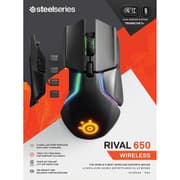 SteelSeries Rival 650 Quantum Wireless Rapid Charging Battery 12K Cpi Truemove3+ Dual Optical Sensor 8 Zone RGB product image